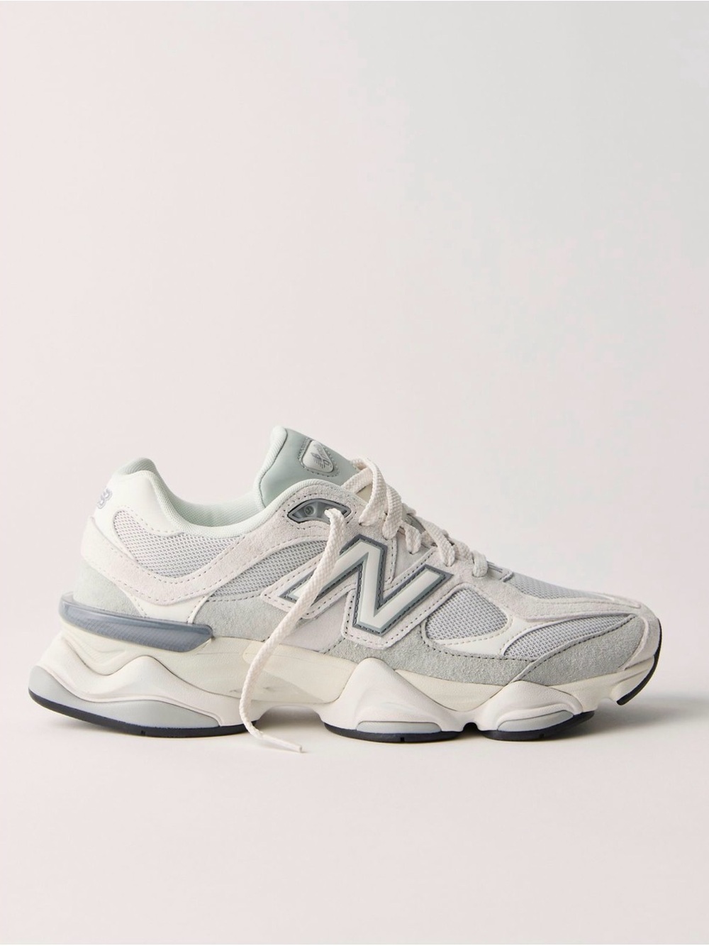 New Balance White and Light Gray Women's Sneakers